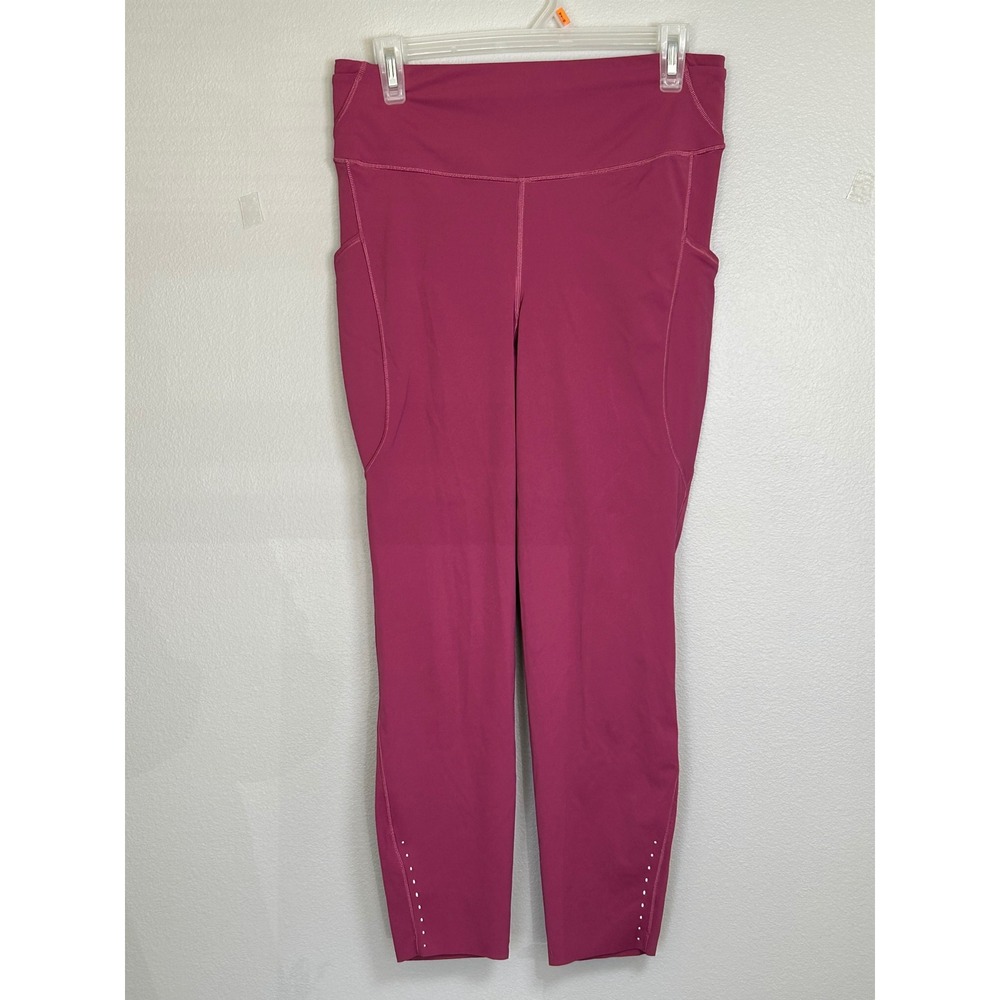 Lululemon Fast and Free HR Tight 25" magenta berry 5 Pocket size 12 active run